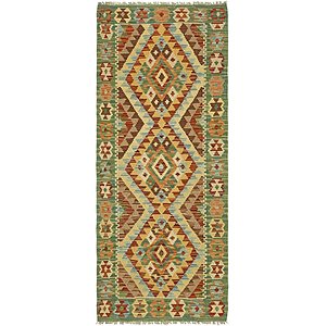 2' 5 x 5' 10 Kilim Maymana Runner Rug