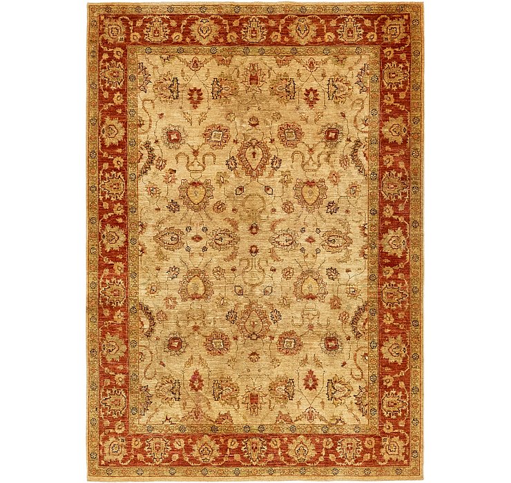 HandKnotted 6' 7 x 9' 5 Peshawar Ziegler Rug