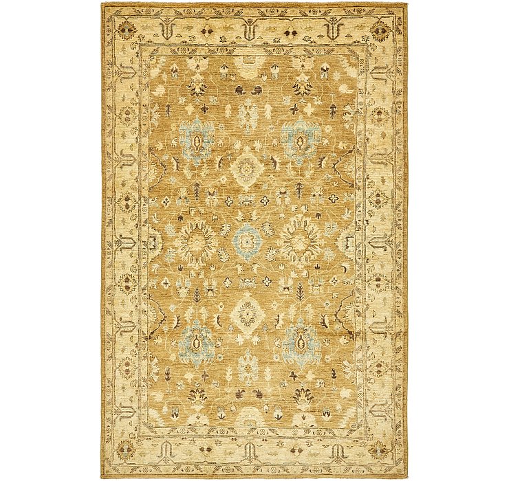 6' x 9' 3 Peshawar Ziegler Orient...