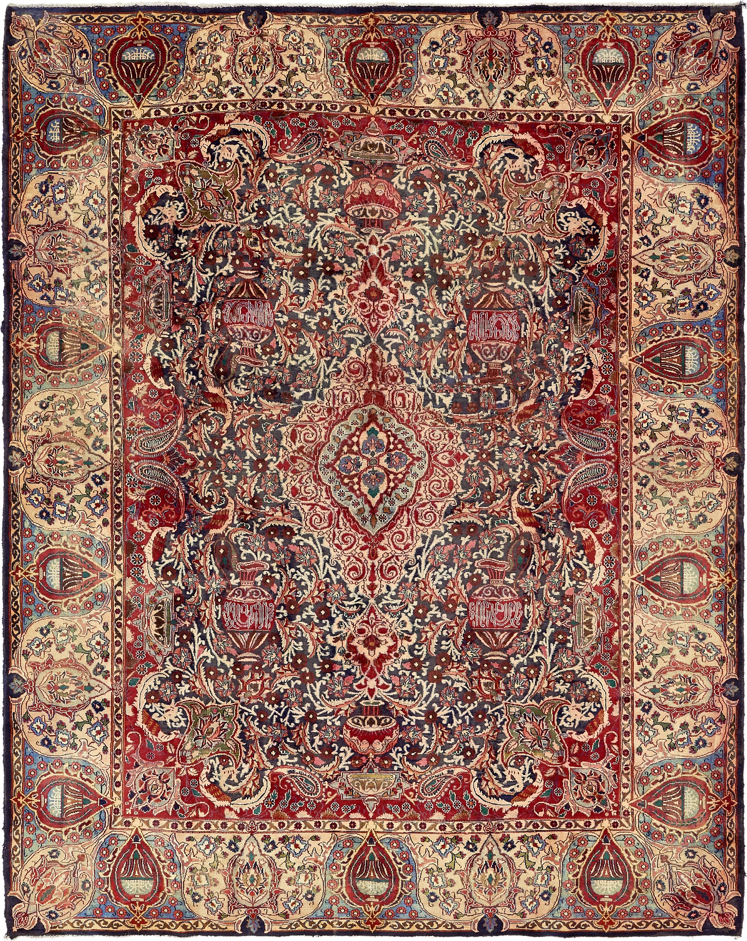 Red 9' 8 x 12' 3 Kashmar Persian Rug eSaleRugs