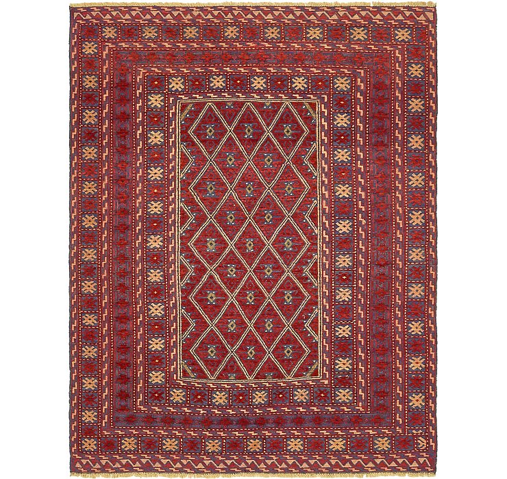 HandKnotted 4' 9 x 6' 3 Sumak Rug