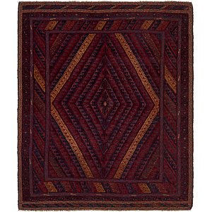 HandKnotted 5' x 6' 2 Sumak Rug