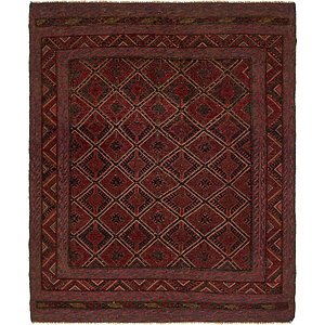 Unique Loom 5' x 6' Sumak Rug