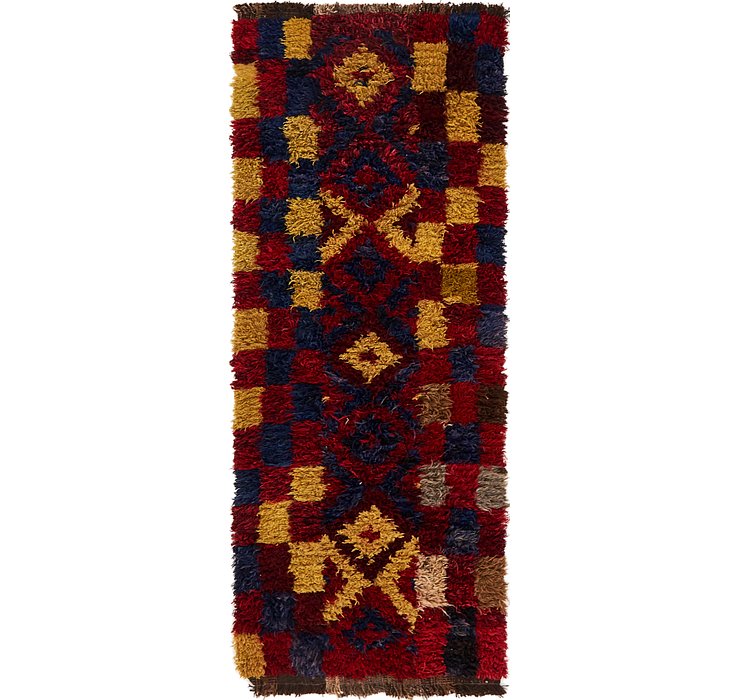 3' 8 x 9' 5 Moroccan Runner Rug