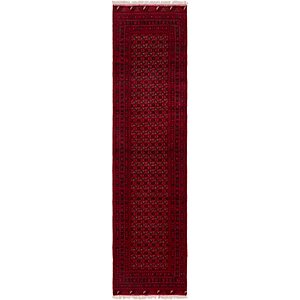 HandKnotted 3' x 12' 8 Afghan Mouri Oriental R...