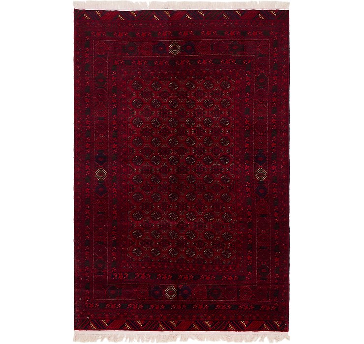 4' x 6' 3 Afghan Mouri Oriental Rug