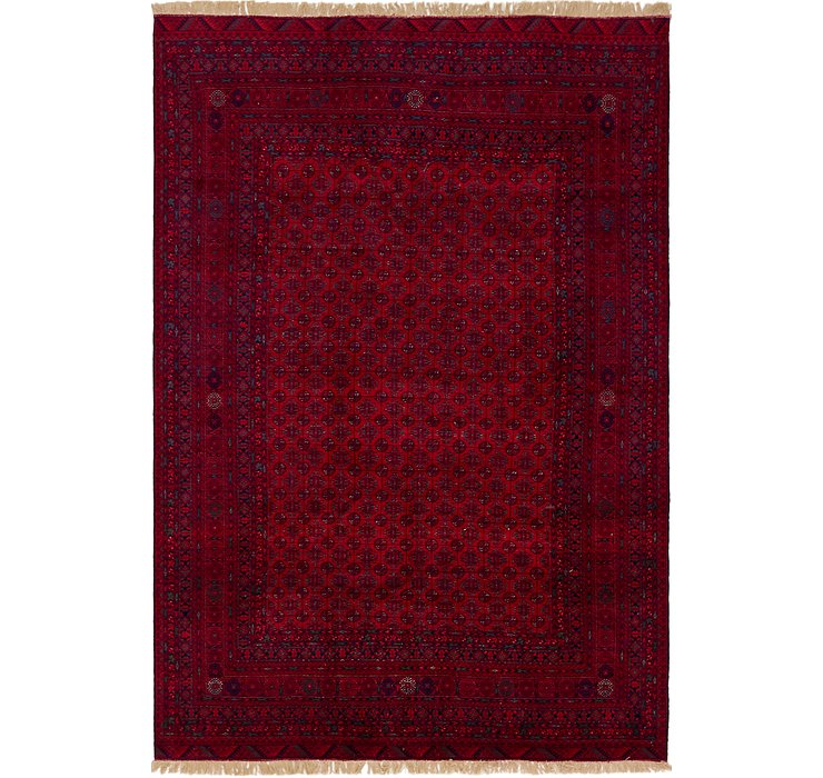 6' 7 x 9' 8 Afghan Mouri Oriental Rug