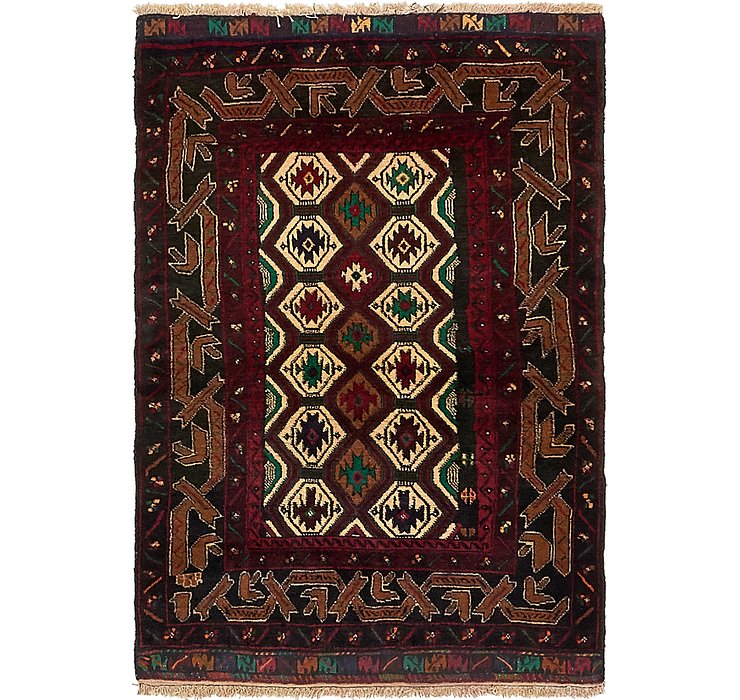 3' x 4' 4 Balouch Persian Rug