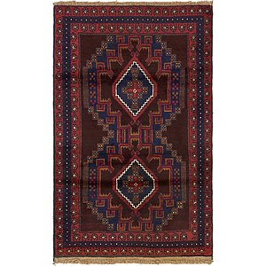 Unique Loom 3' x 4' 10 Balouch Persian Rug