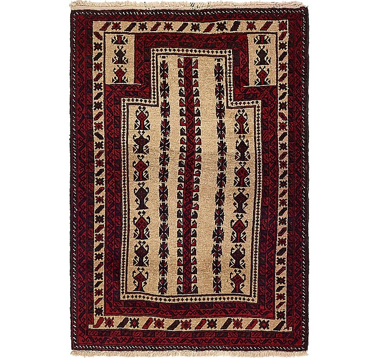 3' 2 x 4' 8 Balouch Persian Rug