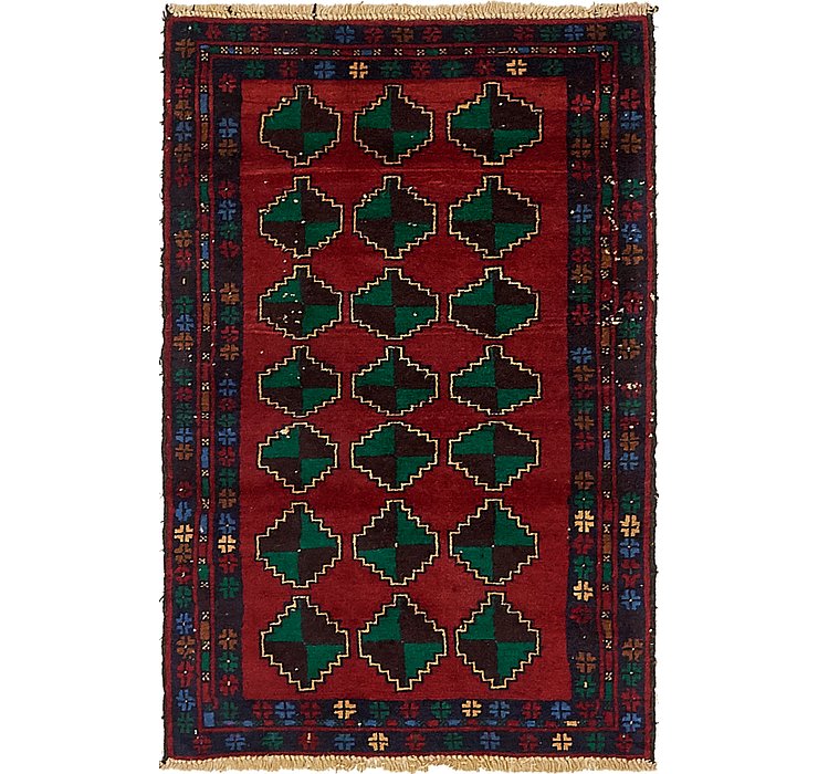 HandKnotted 2' 9 x 4' 2 Balouch Persian Rug