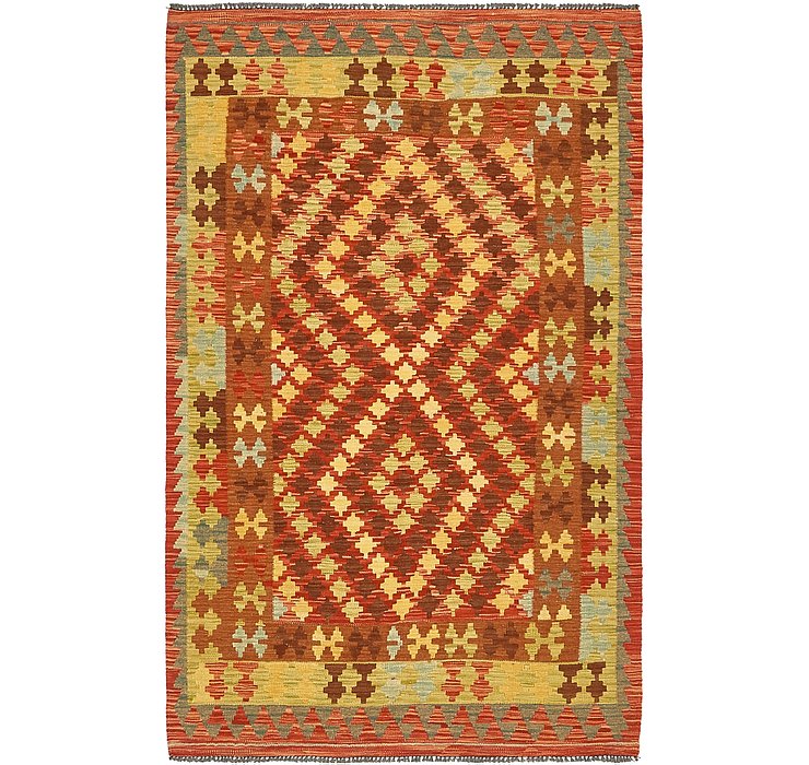 4' 2 x 6' 7 Kilim Maymana Rug