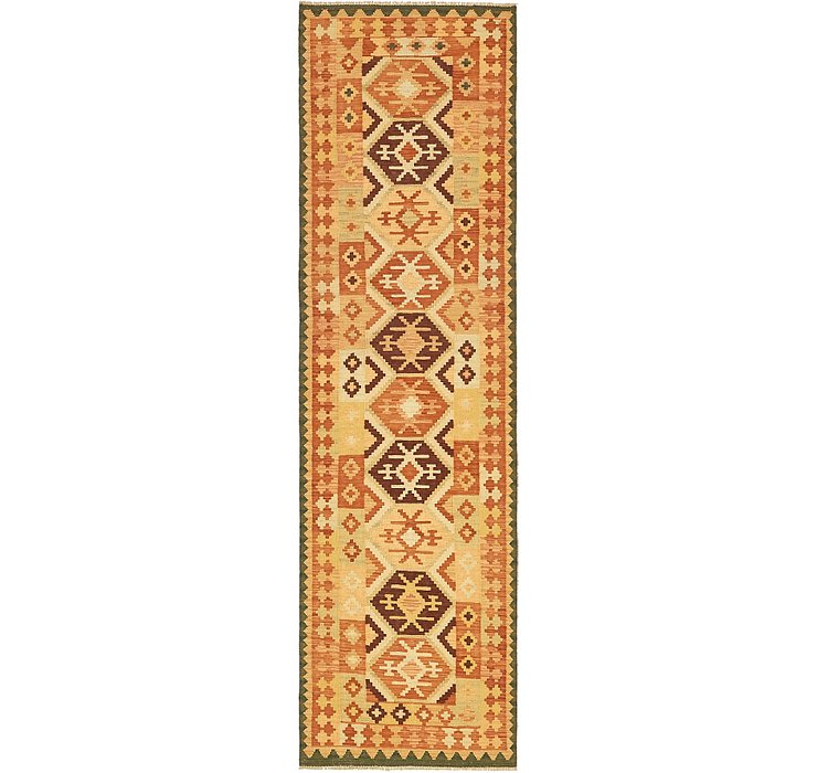 2' 7 x 9' 10 Kilim Maymana Runner Rug