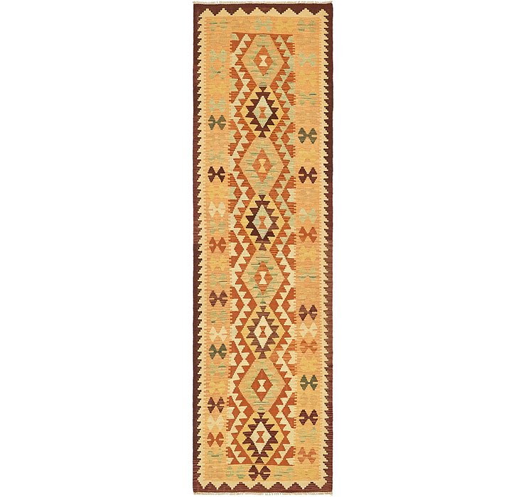 2' 8 x 9' 10 Kilim Maymana Runner Rug