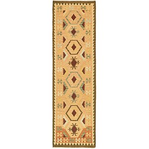 2' 10 x 9' 10 Kilim Maymana Runner Rug