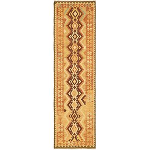 2' 7 x 9' 8 Kilim Maymana Runner Rug