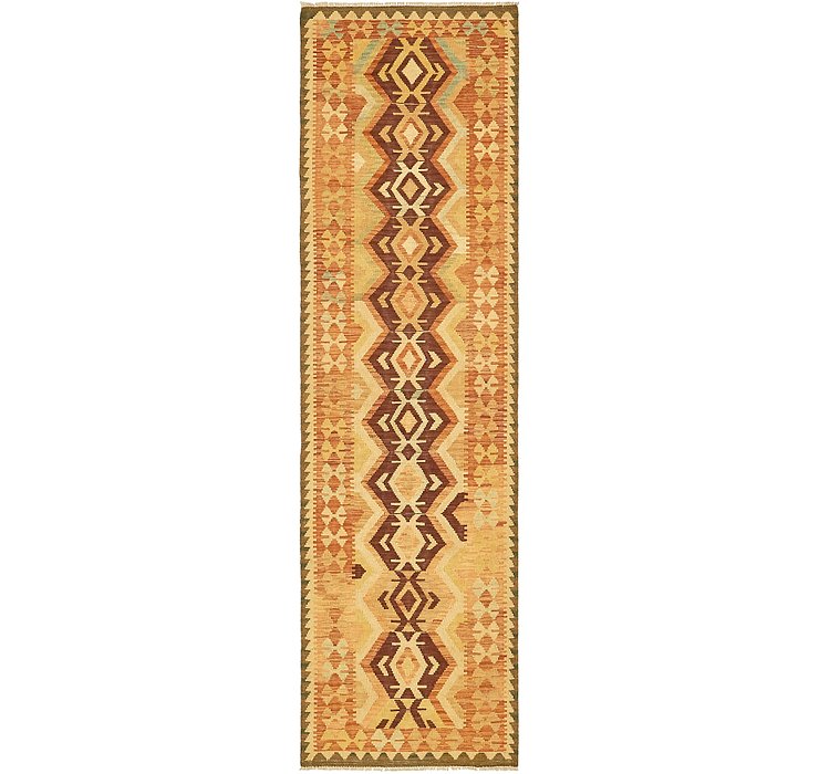 2' 7 x 9' 8 Kilim Maymana Runner Rug
