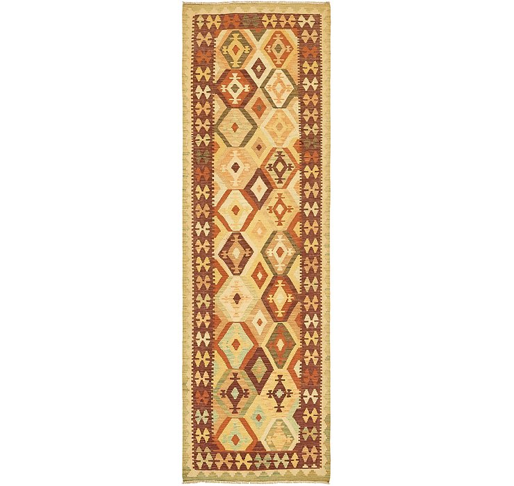 2' 10 x 9' 8 Kilim Maymana Runner Rug