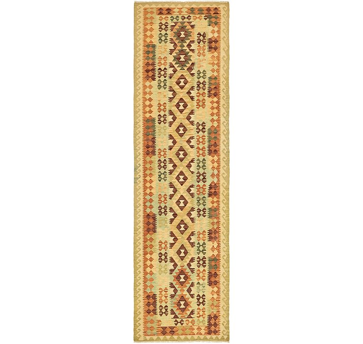 2' 7 x 9' 9 Kilim Maymana Runner Rug