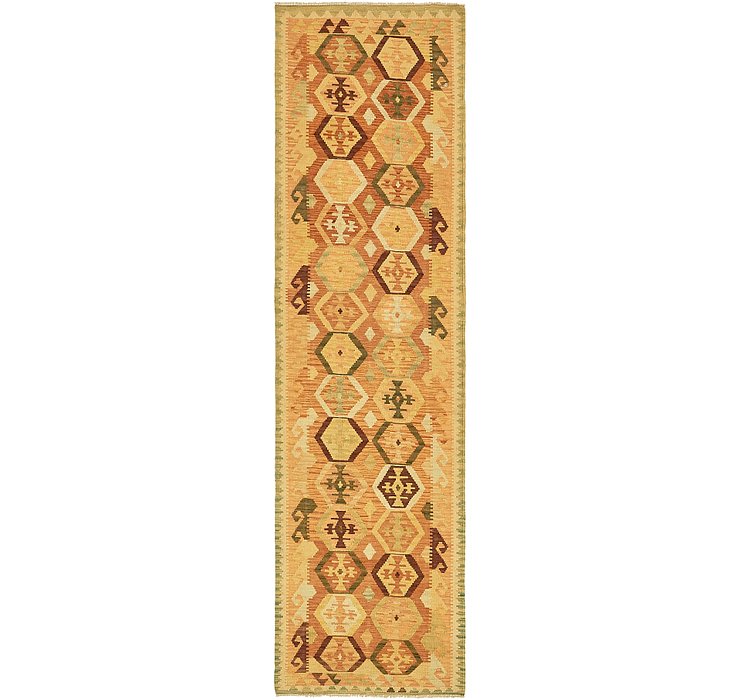 2' 7 x 10' Kilim Maymana Runner Rug
