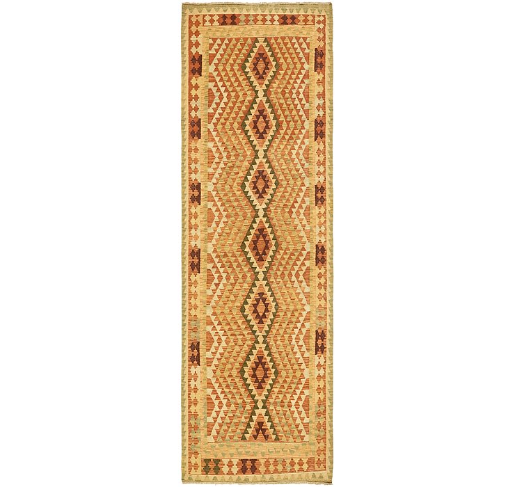3' 2 x 10' Kilim Maymana Runner Rug