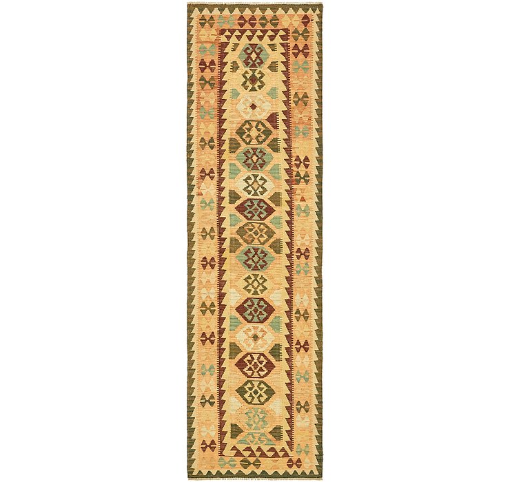 2' 7 x 9' 9 Kilim Maymana Runner Rug