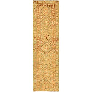 2' 9 x 9' 10 Kilim Maymana Runner Rug