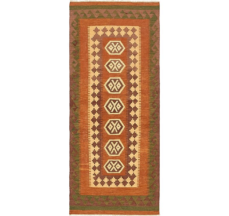 2' 8 x 6' 7 Kilim Maymana Runner Rug