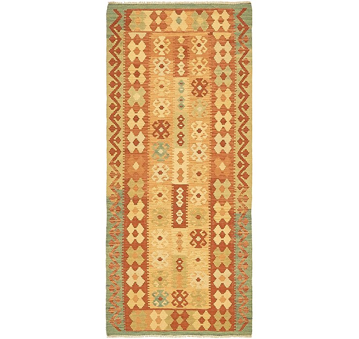 2' 9 x 6' 6 Kilim Maymana Runner Rug