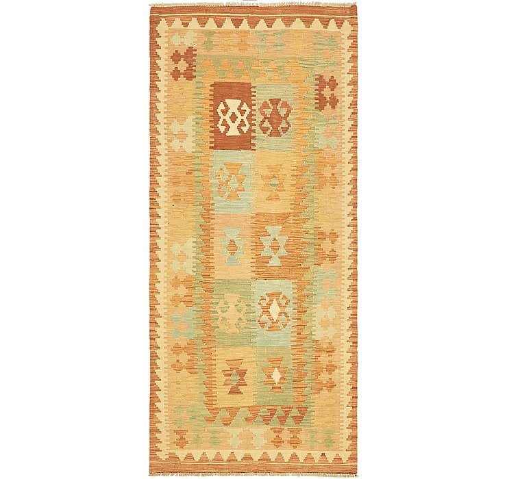 2' 10 x 6' 6 Kilim Maymana Runner Rug