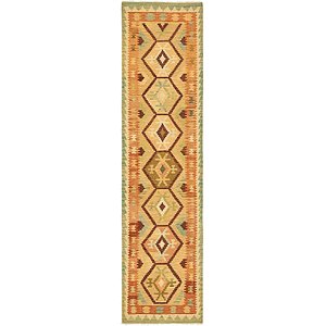 2' 5 x 9' 9 Kilim Maymana Runner Rug