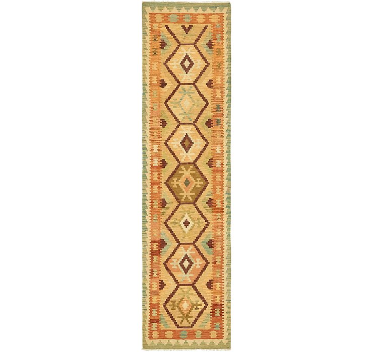 2' 5 x 9' 9 Kilim Maymana Runner Rug