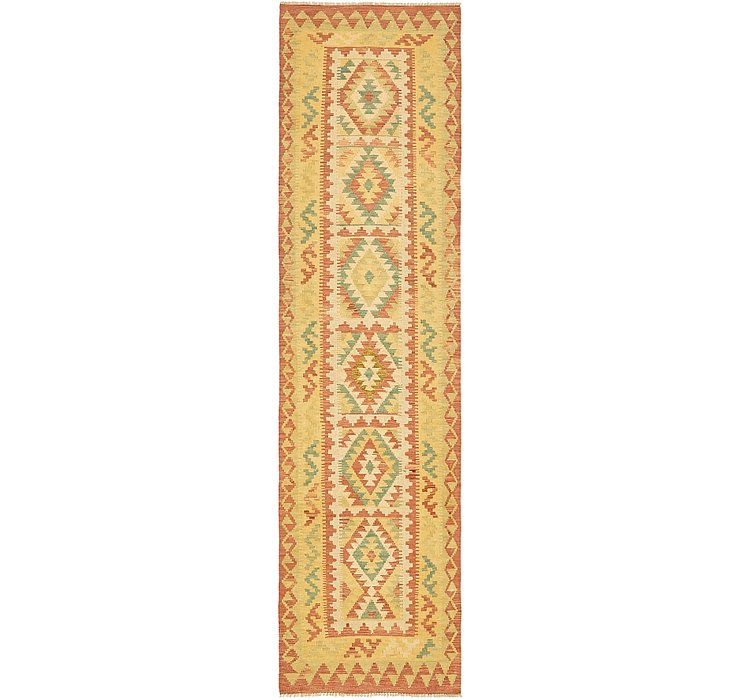 2' 6 x 9' 9 Kilim Maymana Runner Rug
