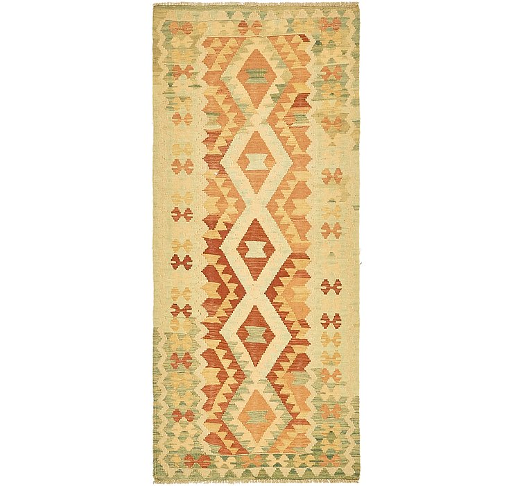 2' 9 x 6' 6 Kilim Maymana Runner Rug