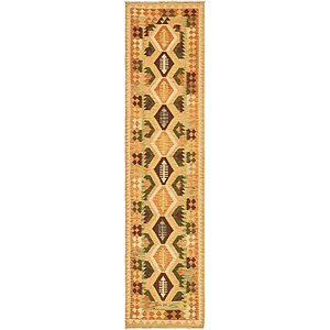 2' 4 x 9' 9 Kilim Maymana Runner Rug
