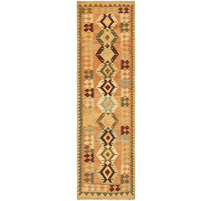 2' 8 x 9' 8 Kilim Maymana Runner Rug