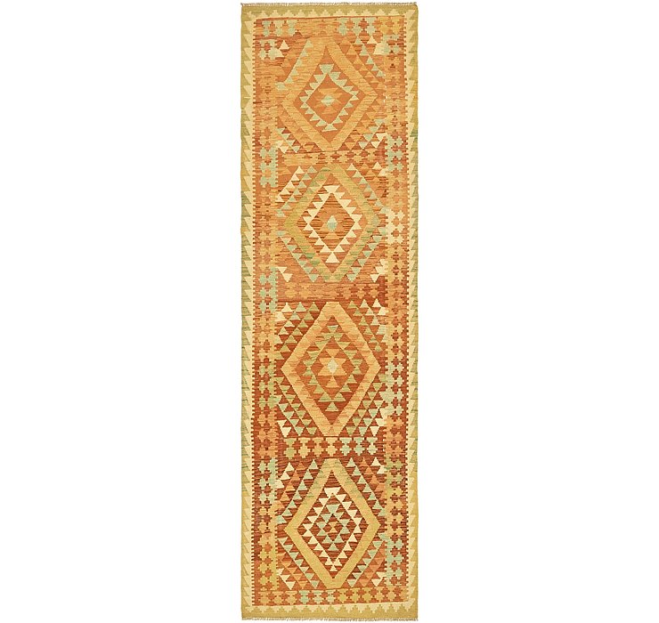 2' 8 x 9' 10 Kilim Maymana Runner Rug