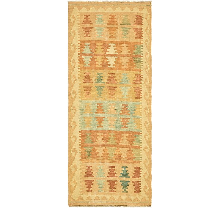 2' 6 x 6' 6 Kilim Maymana Runner Rug