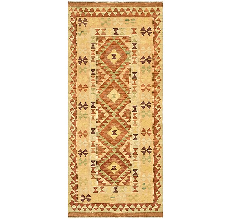 2' 10 x 6' 8 Kilim Maymana Runner Rug