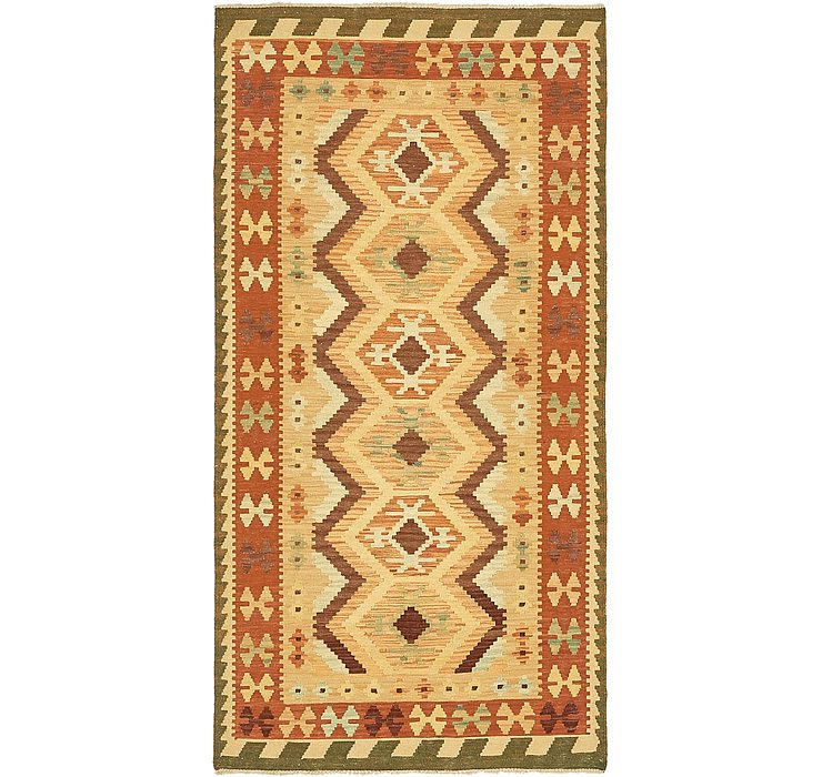 3' 3 x 6' 6 Kilim Maymana Runner Rug