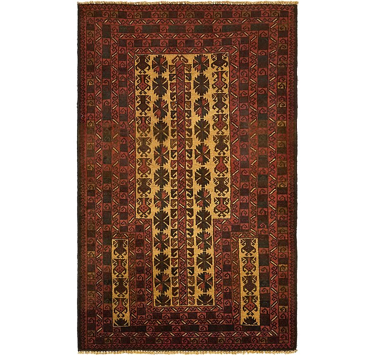 3' 3 x 4' 10 Balouch Persian Rug