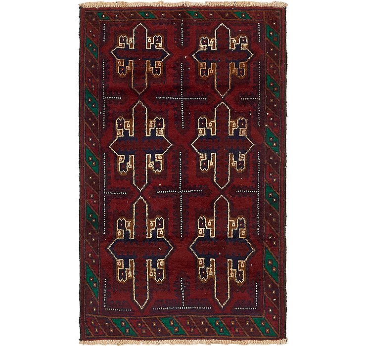 HandKnotted 3' x 5' Balouch Persian Rug
