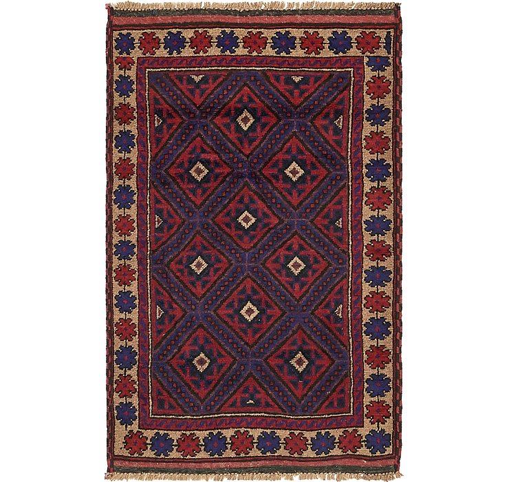 HandKnotted 3' x 4' 8 Balouch Persian Rug