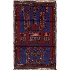 Unique Loom 2' 10 x 4' 7 Balouch Persian Rug