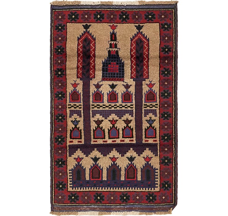 2' 8 x 4' 7 Balouch Persian Rug