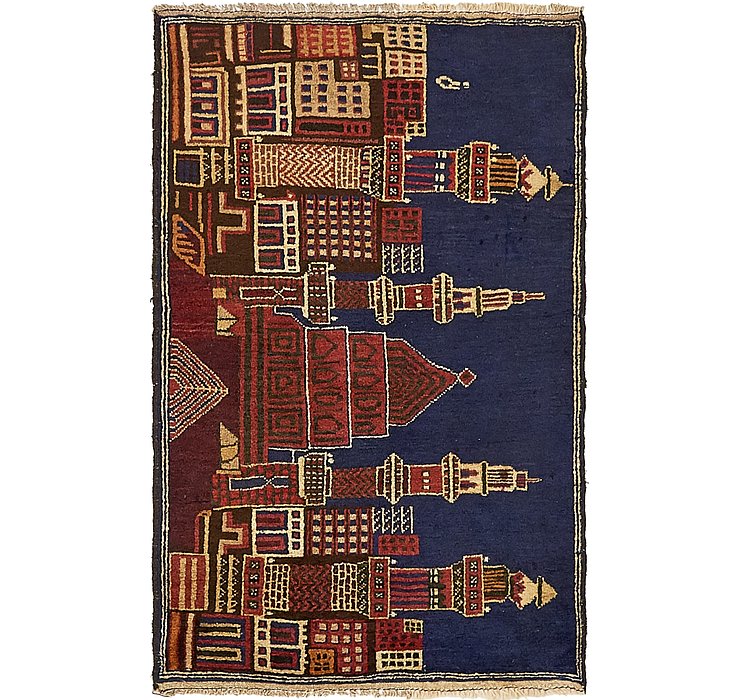 2' 10 x 4' 6 Balouch Persian Rug