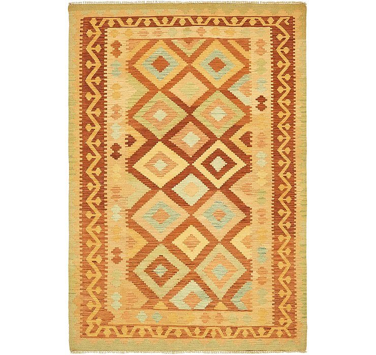 4' 7 x 7' Kilim Waziri Rug