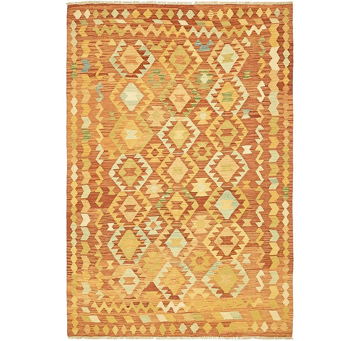 4' 2 x 6' 2 Kilim Waziri Rug