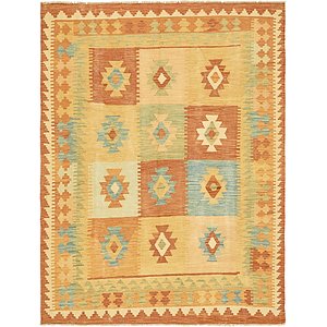 Unique Loom 4' 10 x 6' 6 Kilim Waziri Rug