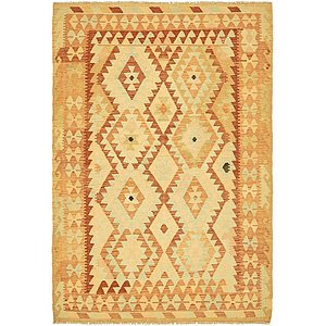 Unique Loom 4' 3 x 6' 3 Kilim Waziri Rug